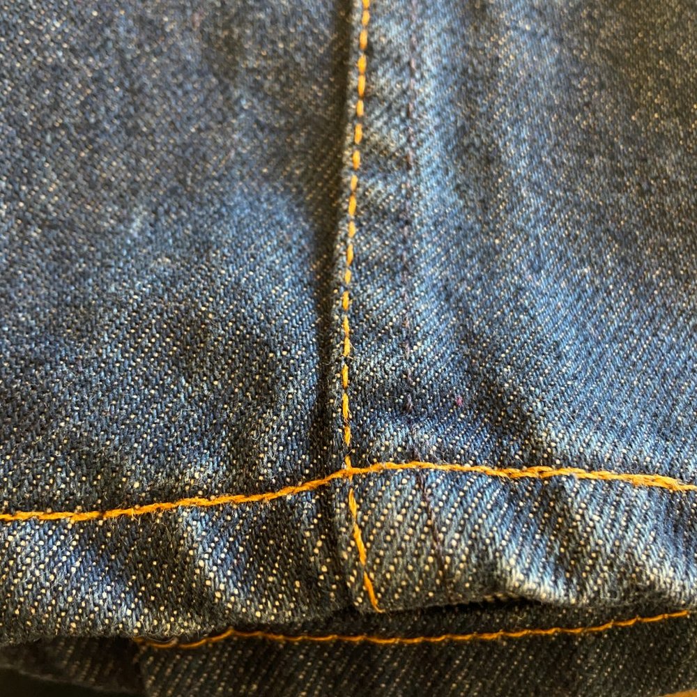Vintage Levis 517 Jeans 31 x 34 Blue Denim White Tab Made in the USA - Picture 14 of 14
